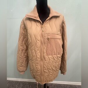 Urban Outfitters Tan Quilted Jacket